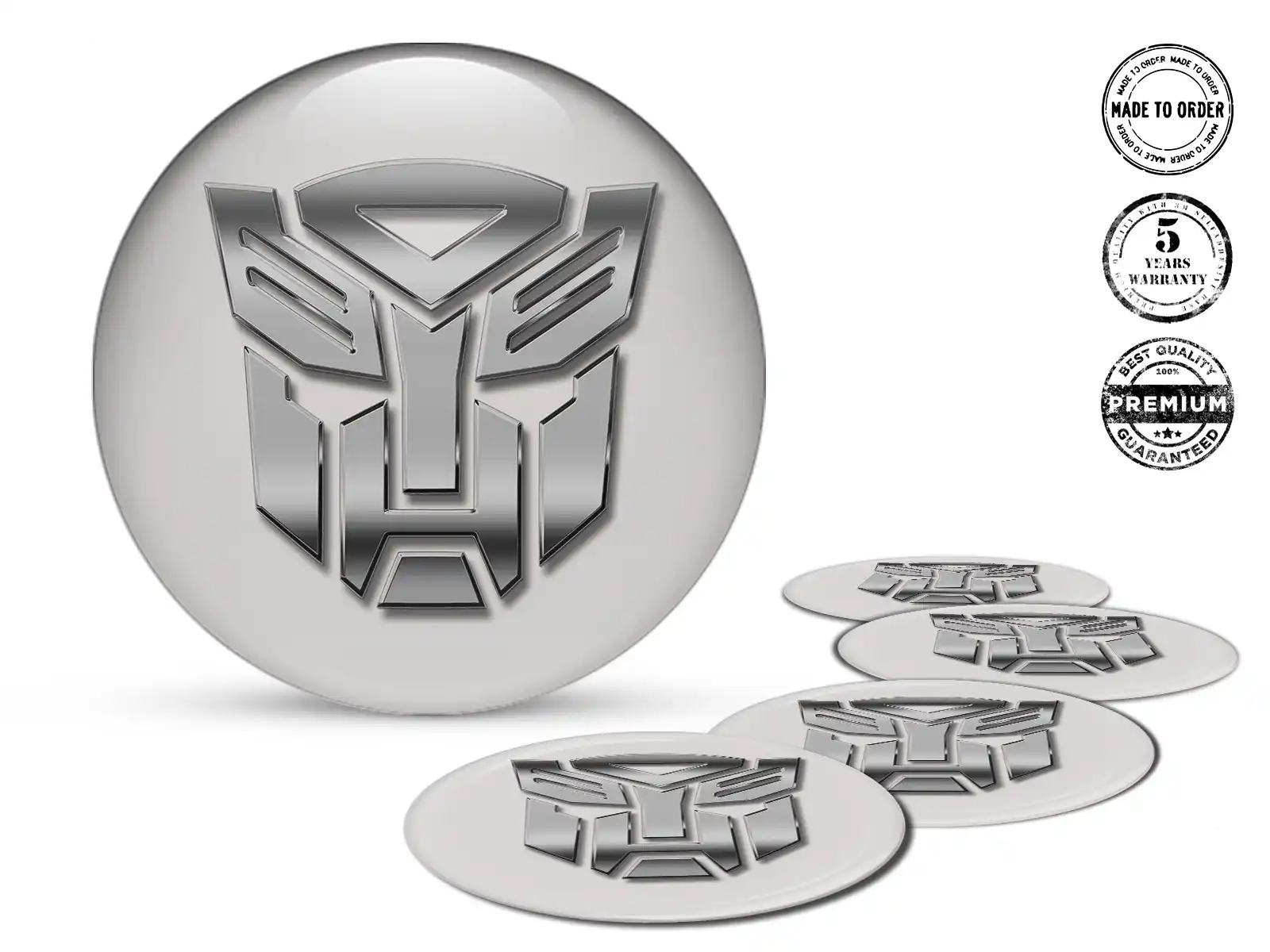 Wheel Emblem Drift Sleek Design Dome Badges